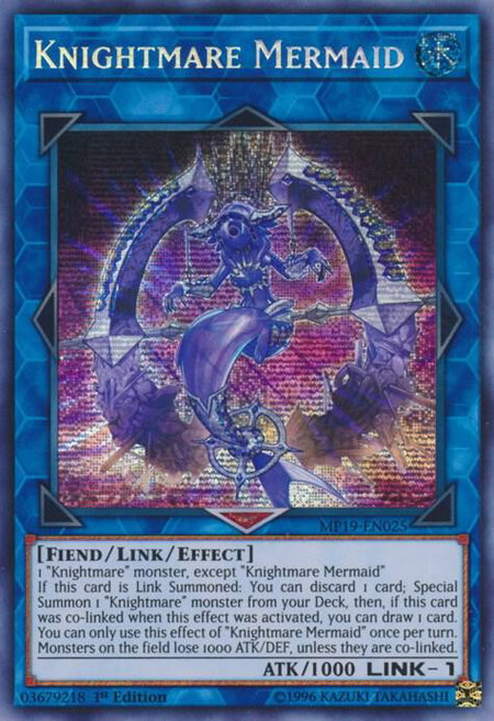 Knightmare Mermaid - 2019 Gold Sarcophagus Tin Mega Pack YuGiOh trading card