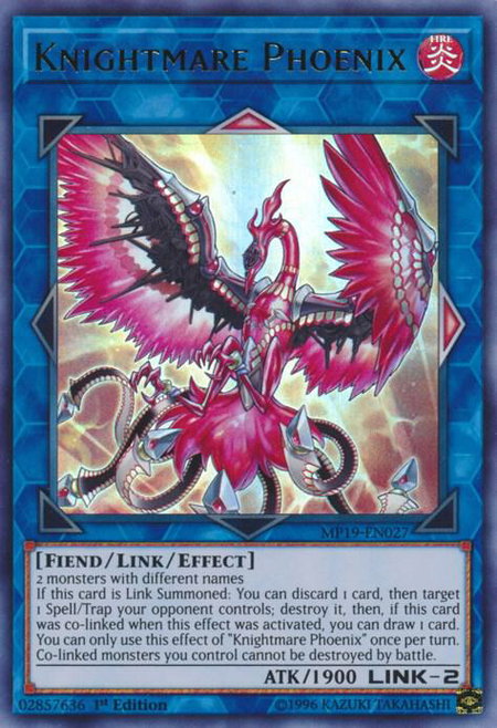 Knightmare Phoenix - 2019 Gold Sarcophagus Tin Mega Pack YuGiOh trading card