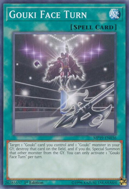 Gouki Face Turn - 2019 Gold Sarcophagus Tin Mega Pack YuGiOh trading card