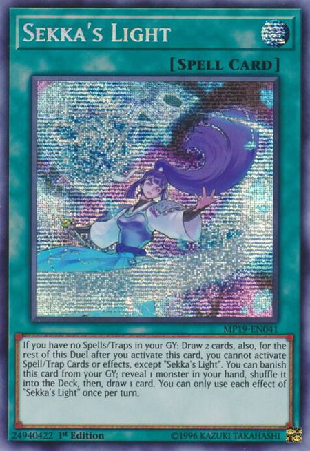 Sekka's Light - 2019 Gold Sarcophagus Tin Mega Pack YuGiOh trading card