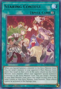 Staring Contest - 2019 Gold Sarcophagus Tin Mega Pack (MP19) #MP19-EN042 - Rare YuGiOh Trading Card