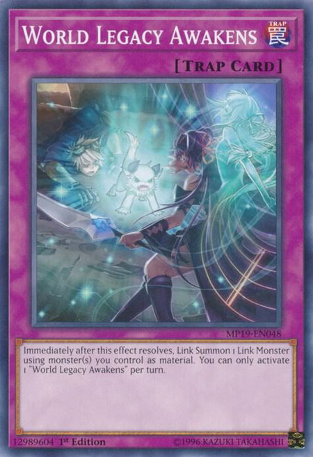 World Legacy Awakens - 2019 Gold Sarcophagus Tin Mega Pack YuGiOh trading card