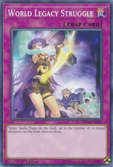 World Legacy Struggle - 2019 Gold Sarcophagus Tin Mega Pack YuGiOh trading card