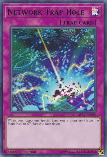 Network Trap Hole - 2019 Gold Sarcophagus Tin Mega Pack YuGiOh trading card