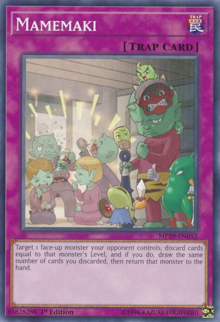 Mamemaki - 2019 Gold Sarcophagus Tin Mega Pack YuGiOh trading card