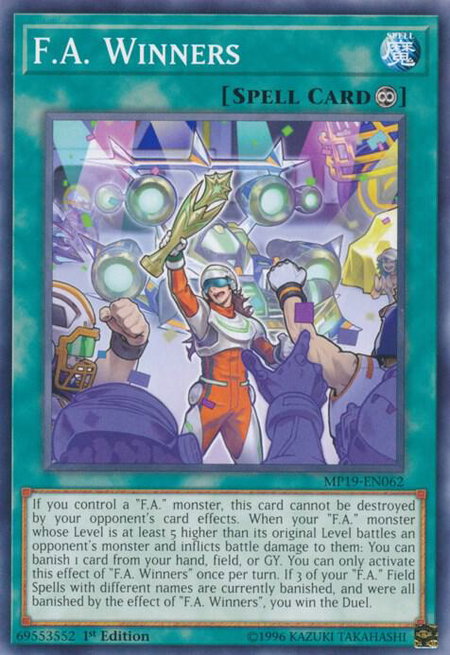 F.A. Winners - 2019 Gold Sarcophagus Tin Mega Pack YuGiOh trading card