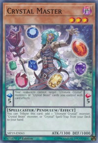Crystal Master - 2019 Gold Sarcophagus Tin Mega Pack (MP19) #MP19-EN065 - Common / Short Print YuGiOh Trading Card