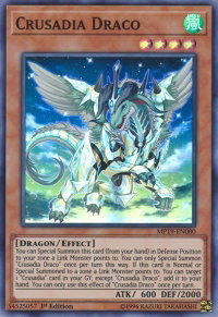 Crusadia Draco - 2019 Gold Sarcophagus Tin Mega Pack (MP19) #MP19-EN080 - Super Rare YuGiOh Trading Card
