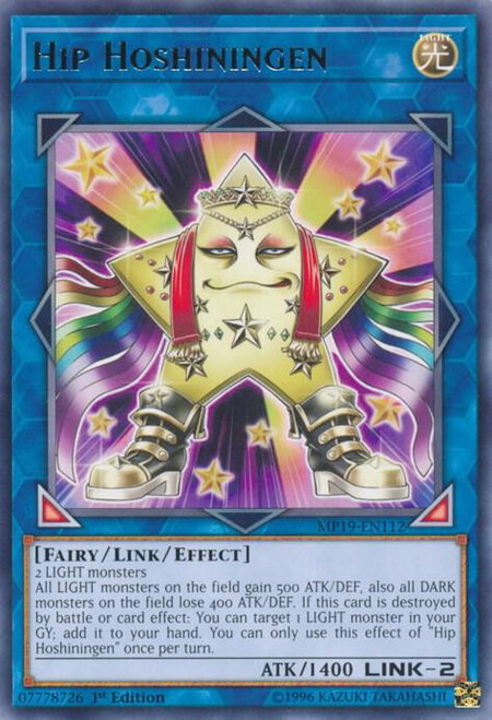Hip Hoshiningen - 2019 Gold Sarcophagus Tin Mega Pack YuGiOh trading card