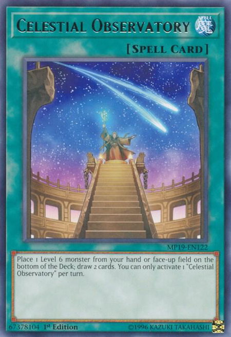 Celestial Observatory - 2019 Gold Sarcophagus Tin Mega Pack YuGiOh trading card
