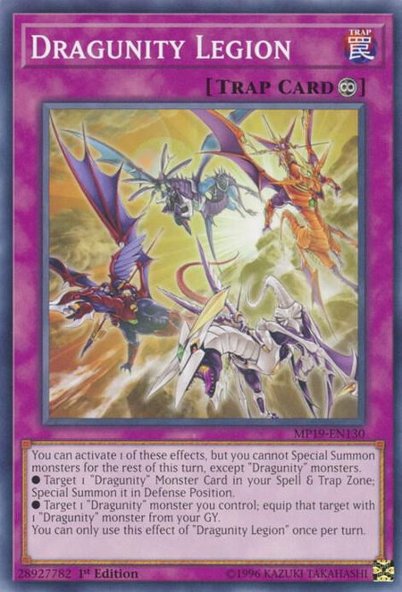 Dragunity Legion - 2019 Gold Sarcophagus Tin Mega Pack YuGiOh trading card