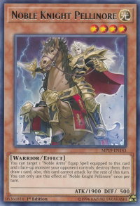 Noble Knight Pellinore - 2019 Gold Sarcophagus Tin Mega Pack (MP19) #MP19-EN143 - Rare YuGiOh Trading Card