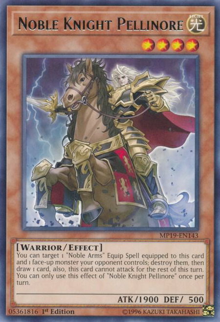 Noble Knight Pellinore - 2019 Gold Sarcophagus Tin Mega Pack YuGiOh trading card