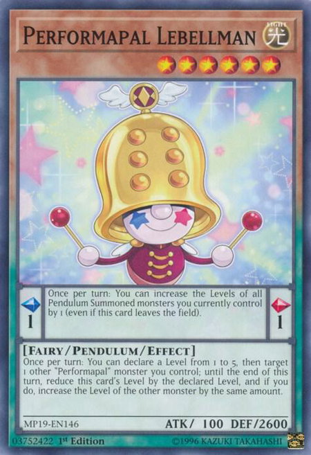 Performapal Lebellman - 2019 Gold Sarcophagus Tin Mega Pack YuGiOh trading card
