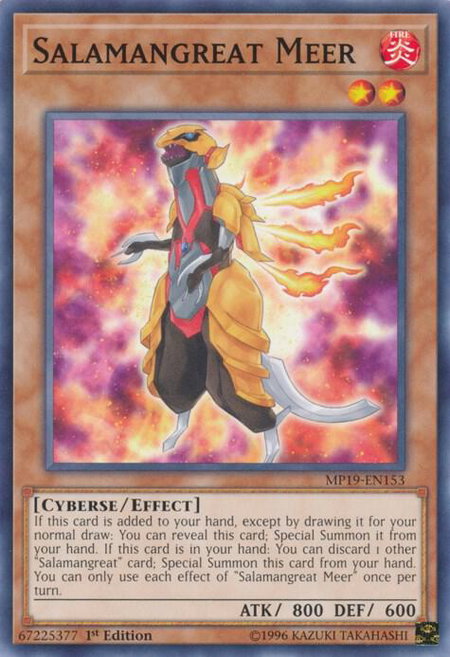 Salamangreat Meer - 2019 Gold Sarcophagus Tin Mega Pack YuGiOh trading card