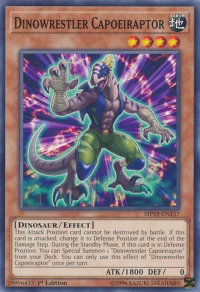 Dinowrestler Capoeiraptor - 2019 Gold Sarcophagus Tin Mega Pack (MP19) #MP19-EN157 - Common / Short Print YuGiOh Trading Card