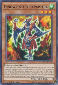 Dinowrestler Capaptera - 2019 Gold Sarcophagus Tin Mega Pack (MP19) #MP19-EN158 - Common / Short Print YuGiOh Trading Card