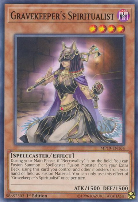 Gravekeeper's Spiritualist - 2019 Gold Sarcophagus Tin Mega Pack YuGiOh trading card