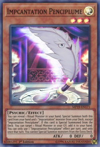 Impcantation Penciplume - 2019 Gold Sarcophagus Tin Mega Pack (MP19) #MP19-EN171 - Super Rare YuGiOh Trading Card