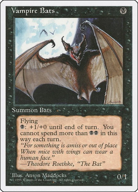 Vampire Bats - Fourth Edition Magic: The Gathering trading card