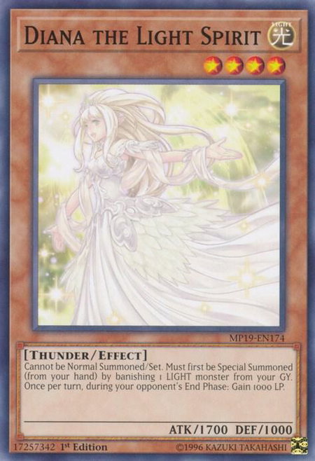 Diana the Light Spirit - 2019 Gold Sarcophagus Tin Mega Pack YuGiOh trading card