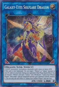 Galaxy-Eyes Solflare Dragon - 2019 Gold Sarcophagus Tin Mega Pack (MP19) #MP19-EN188 - Prismatic Secret Rare YuGiOh Trading Card