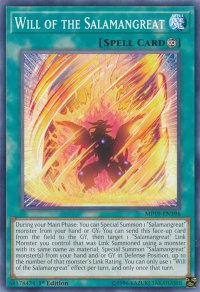 Will of the Salamangreat - 2019 Gold Sarcophagus Tin Mega Pack (MP19) #MP19-EN196 - Common / Short Print YuGiOh Trading Card