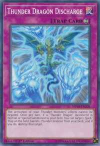 Thunder Dragon Discharge - 2019 Gold Sarcophagus Tin Mega Pack (MP19) #MP19-EN208 - Common / Short Print YuGiOh Trading Card