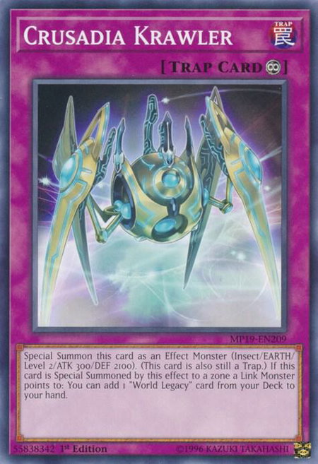 Crusadia Krawler - 2019 Gold Sarcophagus Tin Mega Pack YuGiOh trading card