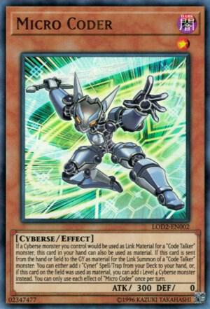 Micro Coder trading card from Yu-Gi-Oh! Video Game Promotional Cards Micro Coder - Yu-Gi-Oh! Video Game Promotional Cards YuGiOh trading card
