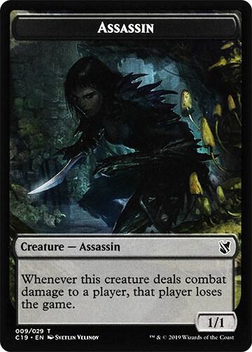 Assassin // Morph Double-Sided Token - Commander 2019 Magic: The Gathering trading card