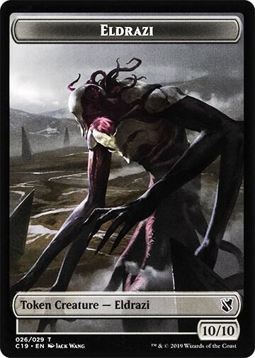 Eldrazi // Egg Double-Sided Token - Commander 2019 Magic: The Gathering trading card