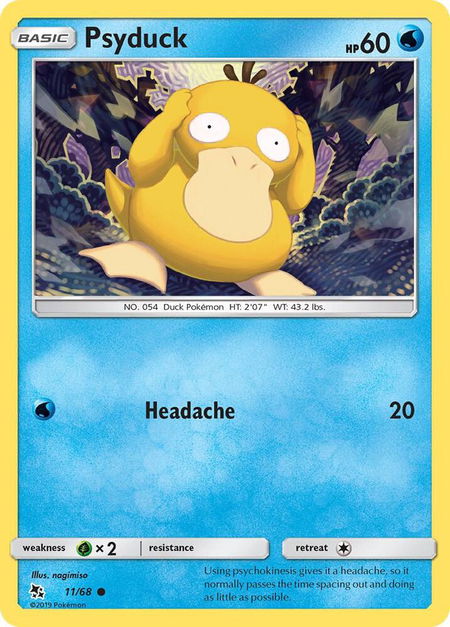 Psyduck - Hidden Fates Pokémon trading card