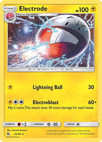 Electrode - Hidden Fates (HIF) #22/68 - Rare Pokémon Trading Card