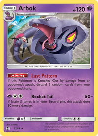 Arbok - Hidden Fates (HIF) #27/68 - Rare Pokémon Trading Card