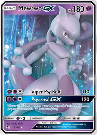 Mewtwo GX - Hidden Fates (HIF) #31/68 - Ultra Rare Pokémon Trading Card