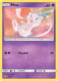 Mew - Hidden Fates (HIF) #32/68 - Rare Pokémon Trading Card