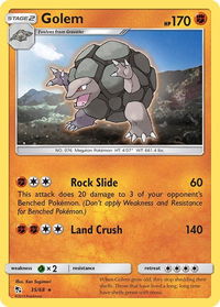 Golem - Hidden Fates (HIF) #35/68 - Rare Pokémon Trading Card