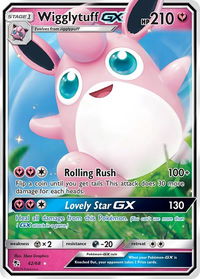 Wigglytuff GX - Hidden Fates (HIF) #42/68 - Ultra Rare Pokémon Trading Card