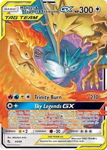 Moltres & Zapdos & Articuno GX - Hidden Fates (HIF) #44/68 - Ultra Rare Pokémon Trading Card