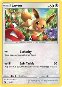 Eevee (48) - Hidden Fates (HIF) #48/68 - Holo Rare Pokémon Trading Card