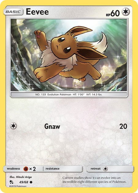 Eevee (49) - Hidden Fates Pokémon trading card