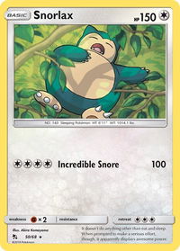 Snorlax - Hidden Fates (HIF) #50/68 - Rare Pokémon Trading Card