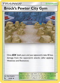 Brock's Pewter City Gym - Hidden Fates (HIF) #54/68 - Uncommon Pokémon Trading Card