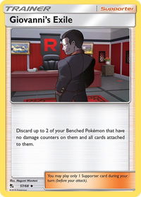 Giovanni's Exile - Hidden Fates (HIF) #57/68 - Uncommon Pokémon Trading Card