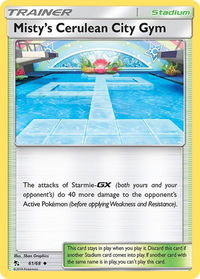 Misty's Cerulean City Gym - Hidden Fates (HIF) #61/68 - Uncommon Pokémon Trading Card