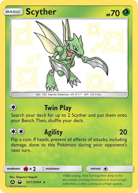 Scyther - Hidden Fates: Shiny Vault Pokémon trading card