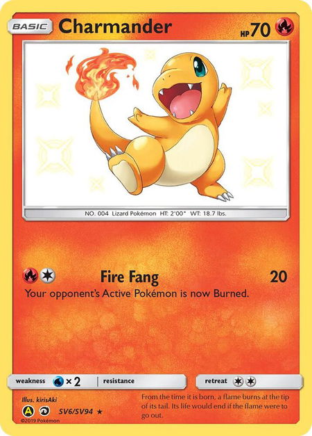 Charmander - Hidden Fates: Shiny Vault Pokémon trading card