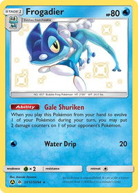 Frogadier - Hidden Fates: Shiny Vault (HIF:SV) #SV12/SV94 - Holo Rare Pokémon Trading Card
