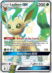 Leafeon GX - Hidden Fates: Shiny Vault (HIF:SV) #SV46/SV94 - Holo Rare Pokémon Trading Card